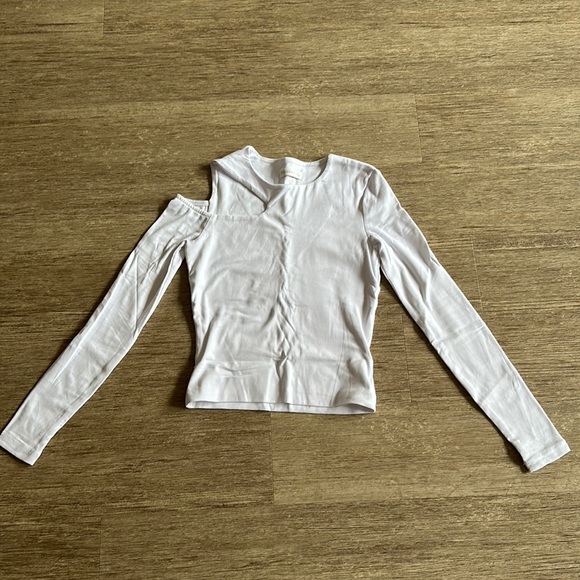 White cutout long sleeves tops Kookai - Picture 1 of 6